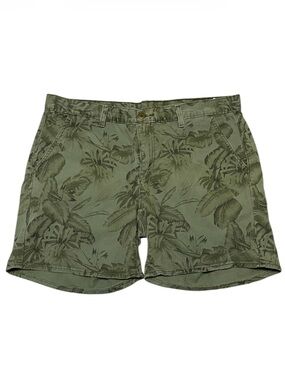 Women's Levi's Tropical Safari Shorts Green Size 36